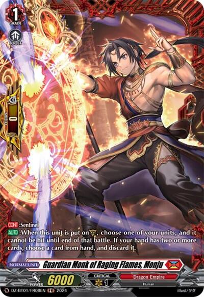 Guardian Monk of Raging Flames, Monju [D-Format] DZ-BT01/FR08EN
