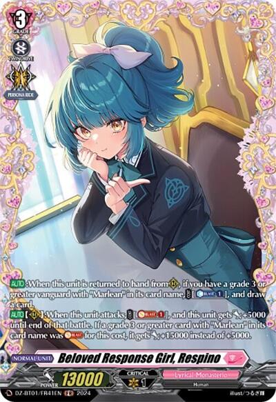 Beloved Response Girl, Respino [D-Format] DZ-BT01/FR41EN