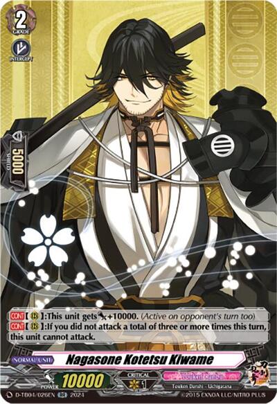 Nagasone Kotetsu Kiwame [D-Format] D-TB04/026EN