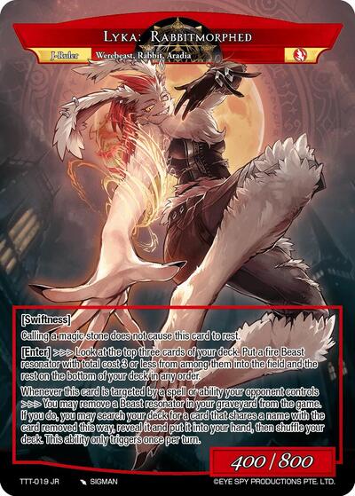Lyka: Rabbitmorphed TTT-019 JR