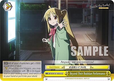 Beyond Their Budokan Performance BTR/W107-E033 CC