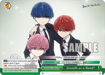 Growth as a Band? BTR/W107-E065 CC