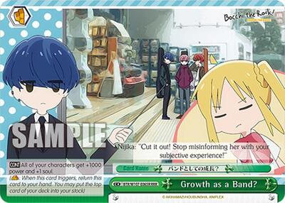 Growth as a Band? BTR/W107-E065R RRR