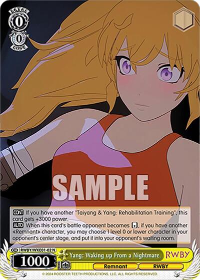 Yang: Waking up From a Nightmare RWBY/WXE01-02 N