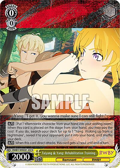 Taiyang & Yang: Rehabilitation Training RWBY/WXE01-03 N