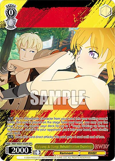 Taiyang & Yang: Rehabilitation Training RWBY/WXE01-03OFR OFR