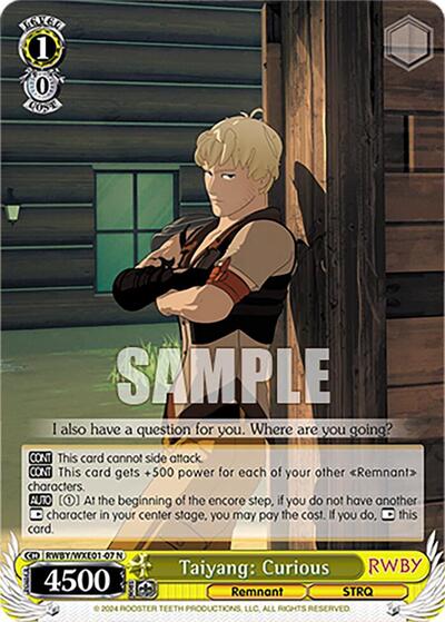 Taiyang: Curious RWBY/WXE01-07 N