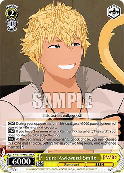 Sun: Awkward Smile RWBY/WXE01-09 N
