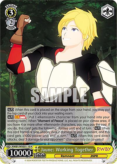 Jaune: Working Together RWBY/WXE01-10 N