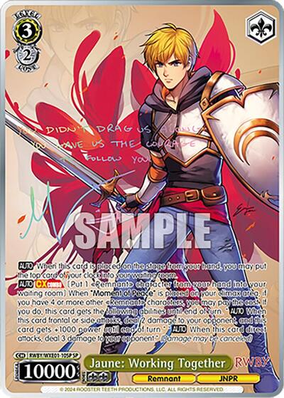 Jaune: Working Together RWBY/WXE01-10SP SP