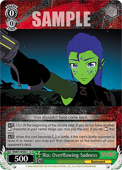 Ilia: Overflowing Sadness RWBY/WXE01-12 N