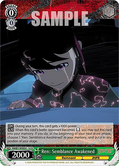 Ren: Semblance Awakened RWBY/WXE01-14 N