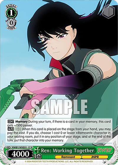 Ren: Working Together RWBY/WXE01-17 N