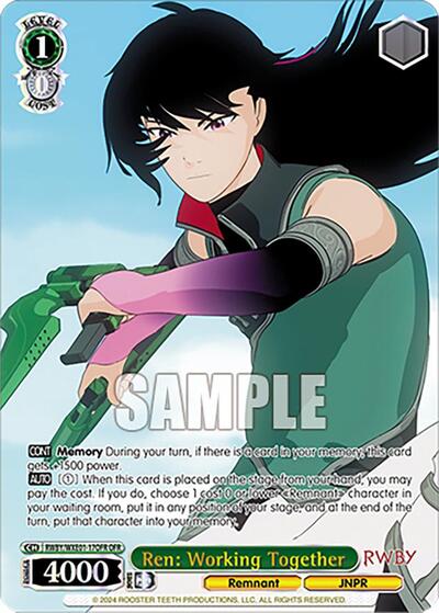 Ren: Working Together RWBY/WXE01-17OFR OFR