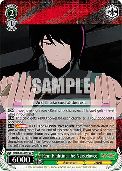 Ren: Fighting the Nuckelavee RWBY/WXE01-20 N