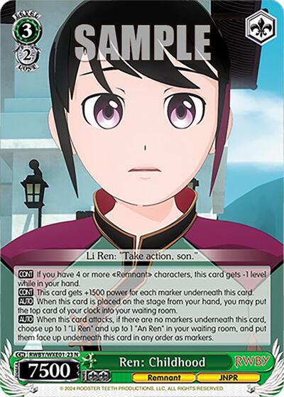 Ren: Childhood RWBY/WXE01-23 N