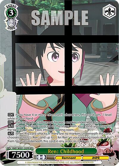 Ren: Childhood RWBY/WXE01-23OFR OFR
