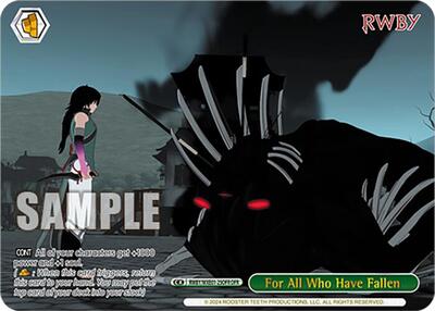For All Who Have Fallen RWBY/WXE01-25OFR OFR