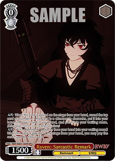 Raven: Sarcastic Remark RWBY/WXE01-30OFR OFR