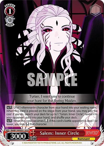 Salem: Inner Circle RWBY/WXE01-33 N