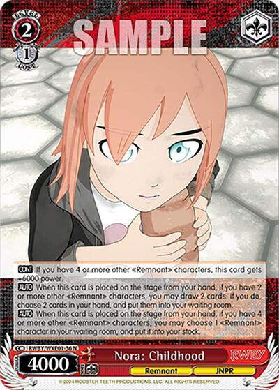 Nora: Childhood RWBY/WXE01-36 N