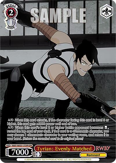Tyrian: Evenly Matched RWBY/WXE01-37OFR OFR