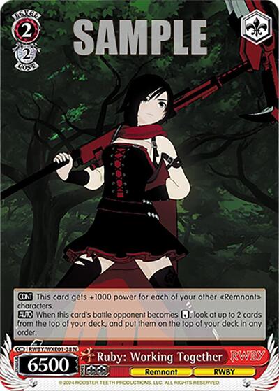 Ruby: Working Together RWBY/WXE01-38 N