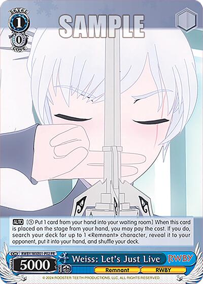 Weiss: Let's Just Live RWBY/WXE01-P02 PR