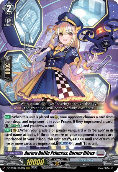 Aurora Battle Princess, Corner Citrus [D-Format] DZ-BT02/008EN