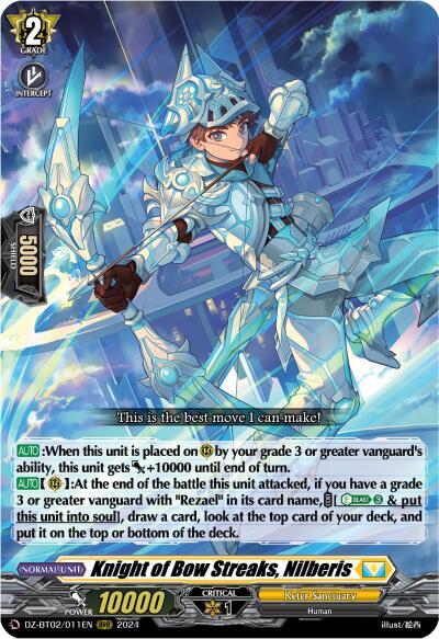 Knight of Bow Streaks, Nilberis [D-Format] DZ-BT02/011EN