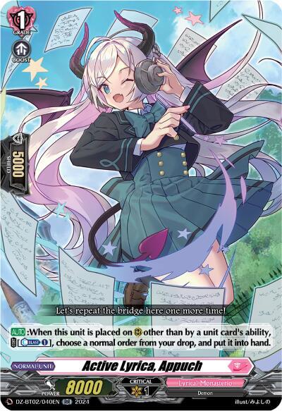 Active Lyrica, Appuch [D-Format] DZ-BT02/040EN