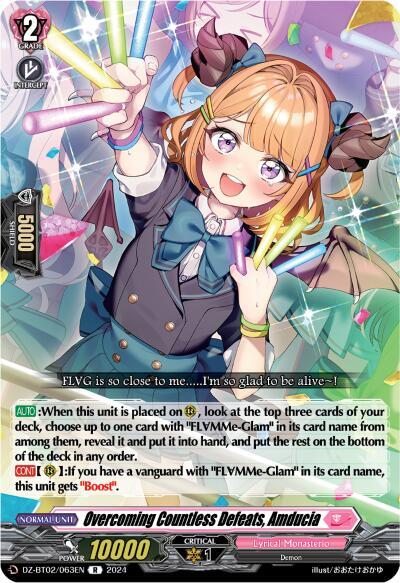 Overcoming Countless Defeats, Amducia [D-Format] DZ-BT02/063EN