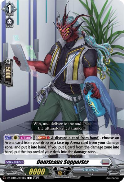 Courteous Supporter [D-Format] DZ-BT02/091EN