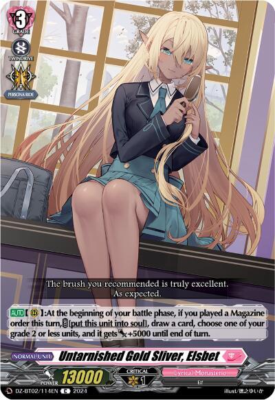Untarnished Gold Sliver, Elsbet [D-Format] DZ-BT02/114EN
