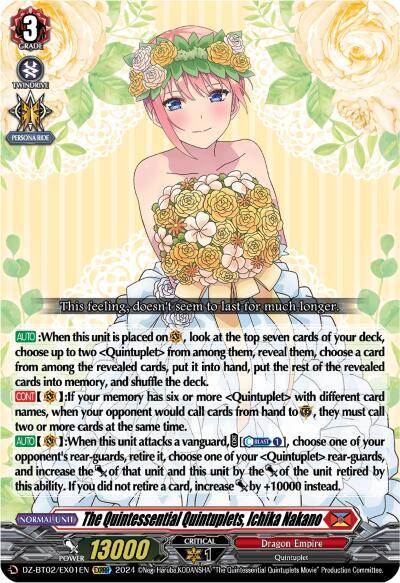The Quintessential Quintuplets, Ichika Nakano [D-Format] DZ-BT02/EX01EN