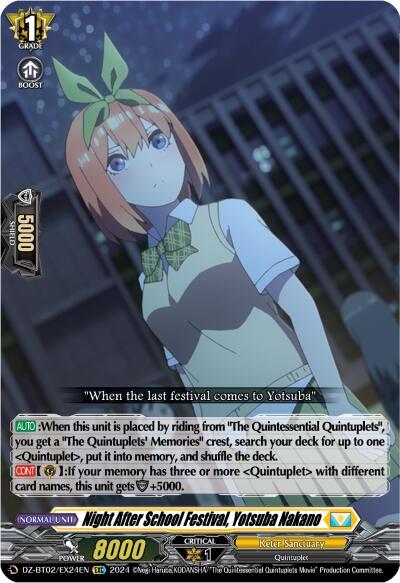 Night After School Festival, Yotsuba Nakano [D-Format] DZ-BT02/EX24EN