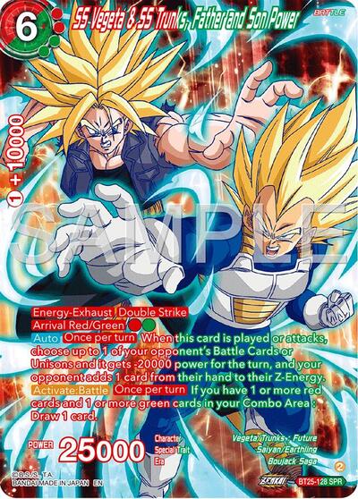 SS Vegeta & SS Trunks, Father and Son Power BT25-128