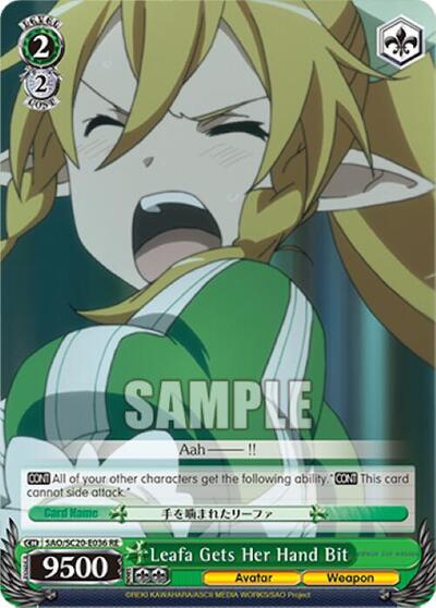 Leafa Gets Her Hand Bit SAO/S20-E036 RE