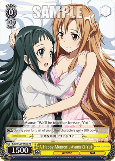 A Happy Moment, Asuna & Yui SAO/SC20-PE03 RE
