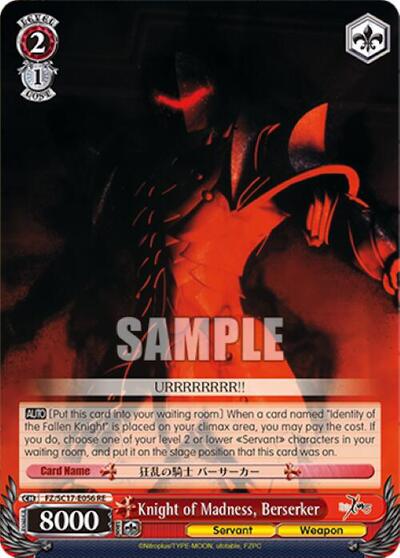 Knight of Madness, Berserker FZ/SC17-E056 RE