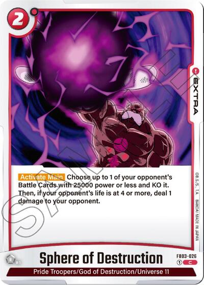 Sphere of Destruction (FB03-026) [Fusion World] FB03-026