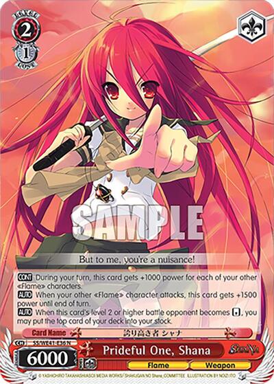 Prideful One, Shana SS/WE41-E36 N