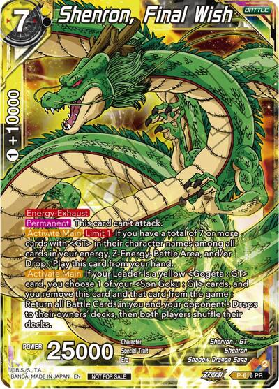 Shenron, Final Wish