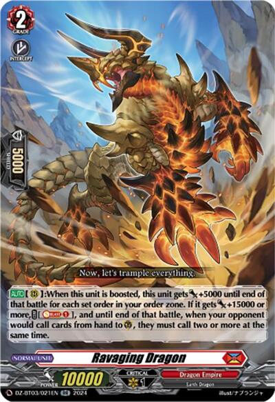 Ravaging Dragon [D-Format] DZ-BT03/021EN