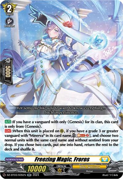 Freezing Magic, Froros [D-Format] DZ-BT03/035EN