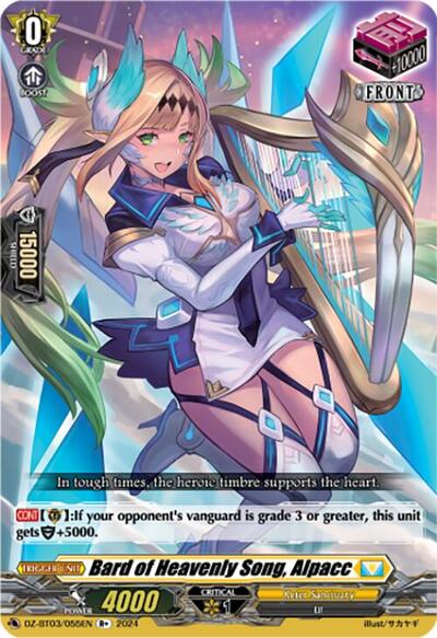 Bard of Heavenly Song, Alpacc [D Format] DZ-BT03/055EN