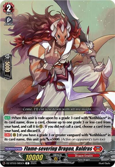 Flame-severing Dragon, Baldras [D-Format] DZ-BT03/085EN