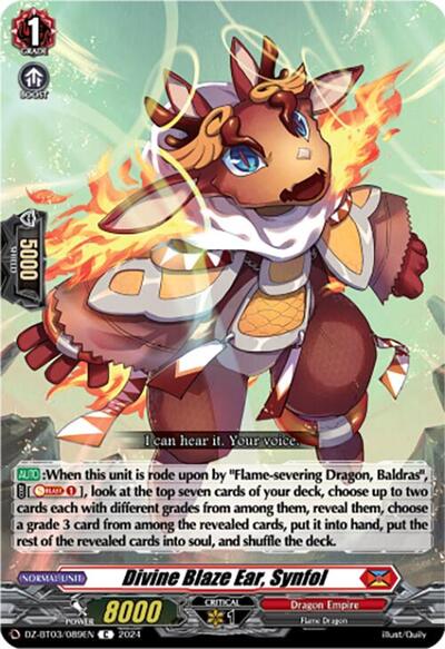 Divine Blaze Ear, Synfol [D-Format] DZ-BT03/089EN