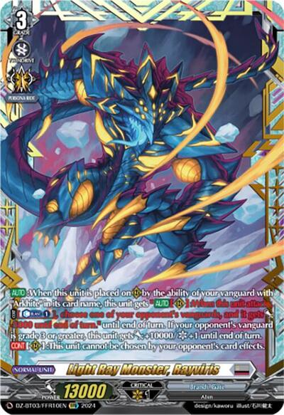 Light Ray Monster, Rayviris [D-Format] DZ-BT03/FFR10EN