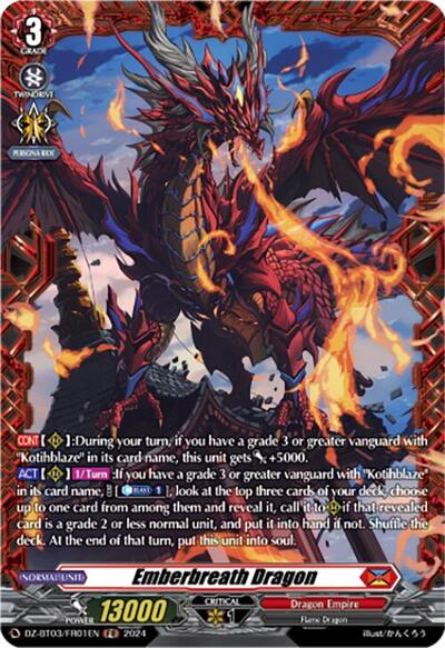 Emberbreath Dragon [D-Format] DZ-BT03/FR01EN